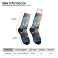 thumbnail image 4 of Goofa Forest Lake White Horse Printed Men's Crew Socks, Soft Durable Breathable Moisture-Wicking with Odor Control Cotton socks, 4 of 9