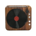 thumbnail image 2 of Mini reproductor de discos de vinilo Retro, altavoz inalámbrico con Bluetooth, Subwoofer de alta definición, caja de voz, 2 of 8