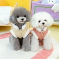 thumbnail image 6 of vnanda Cute Pet Cotton Coat Cozy Stylish Pet Cotton Coat with Bow Decoration Warm Waterproof Dog Clothing for Indoor Outdoor Wear Fleece Lined for Occasions, 6 of 8