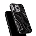 thumbnail image 6 of DesignSkinz Scratch-Resistant Hard Slim Case Compatible with iPhone 15 Plus (Compatible with MagSafe) - Black & Gray Marble, 6 of 9