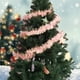 thumbnail image 5 of Guirnalda de oropel rosa Pamolo decoraciones de árboles de Navidad 17 pies, 5 of 5