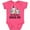 Vintage Hot Pink, variant on Inktastic Zebra My Babushka Loves Me Boys or Girls Baby Bodysuit
