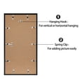 thumbnail image 4 of 12x23 Sindcom Collage Picture Frame, Fits eight 4x6 Photos with Mat or One 12x23 Pictures without Mat, Black, 4 of 5