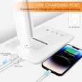 thumbnail image 5 of LED Desk Lamp with 15W  Charger & USB Port, Dimmable Table Lamp with 5 Lighting Modes,   Control, Foldable & Portable Desk Light for , Office, Bedroom, Reading, 5 of 6