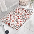 thumbnail image 3 of White Cow Strawberry Heart Flannel Non Slip Door Rugs,Washable Door Mats Indoor,Decorative Door Mats,Dirt-Resistant and Absorbent Doormat for Entrance,Bedroom,Kitchen,Bathroom,31.5"x17", 3 of 4