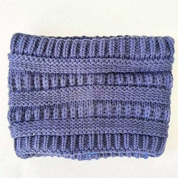 Locsanity Satin-Lined Knit Winter Headband Beanie – Soft & Stretchy Cold-Weather Hair Accessory for Dreadlocks, Locs, Sisterlocks & Natural Hair – Navy Blue