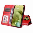 thumbnail image 3 of Funda tipo cartera GANGXUN para Motorola Moto G86 , diseño girasol, cuero PU, soporte, cierre magnético, tarjetero, 3 of 5
