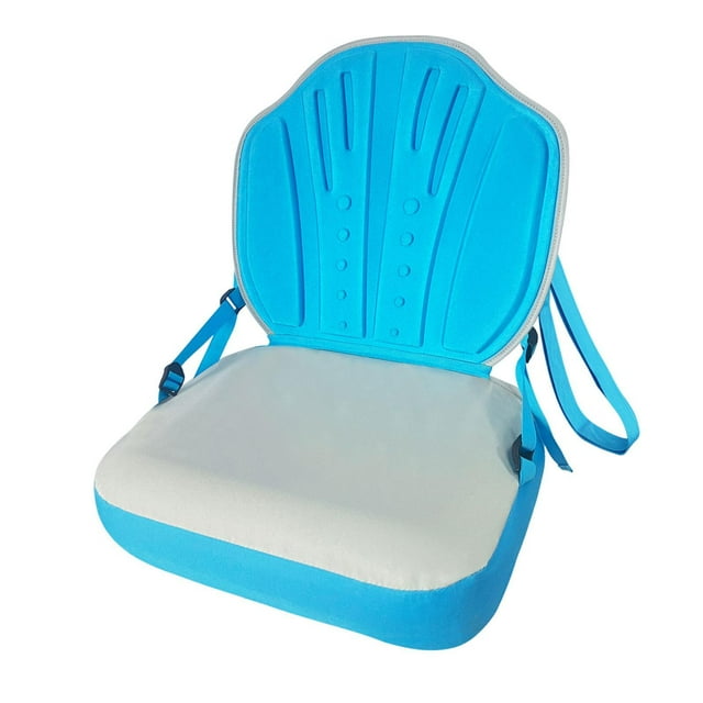Asiento de kayak con respaldo y correa ajustable. Práctico asiento inflable para tabla de , ideal para barcos de pesca y kayaks de rafting.
