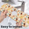 thumbnail image 6 of Pofeuu Summer Travel Print Splash Guard for Sink Faucet Sink Gadgets-Splash Guard Behind Faucet Drip Catcher for Kitchen, Bathroom,Sink Mat, 6 of 7