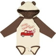 thumbnail image 3 of Inktastic Hoppy Valentine's Day Bunny Truck with Hearts Boys or Girls Long Sleeve Baby Bodysuit, 3 of 5