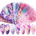 thumbnail image 1 of 10PCS Nail Sticker Creative Fashion Floral Pattern Nail Decal Nail Art Decoration, 1 of 8