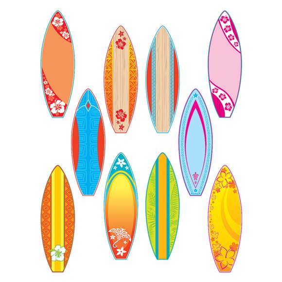 TEACHER CREATED RESOURCES (3 PK) SURFBOARDS ACCENTS