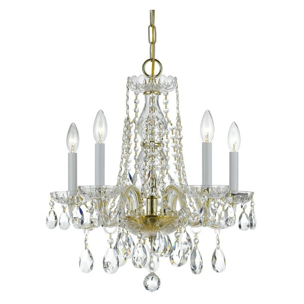 Crystorama Lighting Five Light Mini Chandelier Crystal Com Five Light Mini Chandelier, Mini Candle Chandelier Crystal
