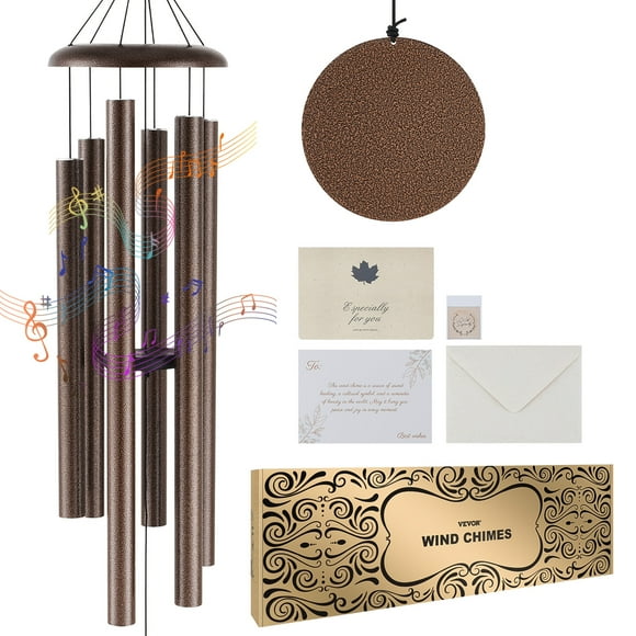 VEVOR Wind Chimes for Outside 50-Inch Aluminum Memorial Deep Tone Wind Chimes