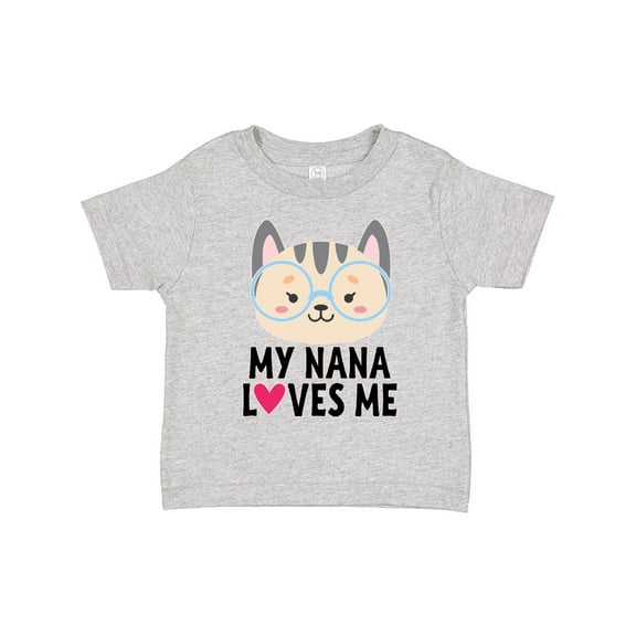 Inktastic Nana Loves Me Grandchild Girls Toddler T-Shirt