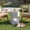 Gray, variant on MOALCOFER 18"H Hexagonal Side Table, Magnesium Oxide Modern Waterproof UV Resistant End Table for Patio Garden Living Room, Black