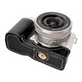 thumbnail image 2 of Buffalo Texture Half Body Leather Camera Bottom Cover For Sony Alpha ZV-E10, 2 of 5