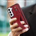 thumbnail image 2 of Design for Samsung Galaxy S22 Plus/S22+ Phone Case with Screen Protector Adjustable Wrist Strap Kickstand Credit Card Slot Slim Shockproof Hybrid Rugged Protective Cover for Women Men 6.6 inch Red, 2 of 14