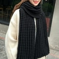 thumbnail image 3 of Sonducket AcrylicFibers Stay Warm Winter Fashion Bufandas largas para mujer Bufanda de punto de invierno , acogedora y elegante Accesorios de disfraces azul, 3 of 6