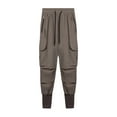 thumbnail image 1 of ZAXARRA Pantalon Taille Haute Uni avec Cordon de Serrage et Poches, 1 of 9