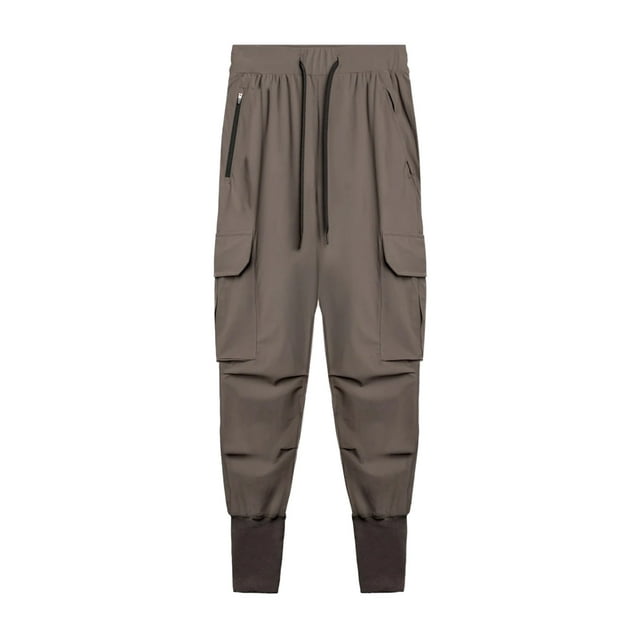 ZAXARRA Pantalon Taille Haute Uni avec Cordon de Serrage et Poches
