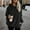 Blackness, variant on Sweaters for Women Fall Fashion Oversized Sherpa Pullover Zipup Hoodie with Pockets Fuzzy Fleece Sweatshirt Fluffy Coat Long Sleeve Hooded Blouse Sweatshirt