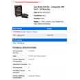thumbnail image 2 of Rear Brake Pad Set - Compatible with 2012 - 2018 Kia Rio - Centric, 2 of 2