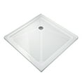 thumbnail image 3 of Sunny Shower 34" W x 34" L x 3" D Acrylic White Shower Base with Steel Single Drain, 3 of 3