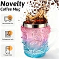 thumbnail image 3 of Iridescent Resin Mug With Sculpted Figure Stainless Steel Interior For Espresso And Cocktails 150ML Capacity, 3 of 3