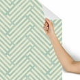 thumbnail image 3 of MuralsPrint Green Modern Strips Removable Wallpaper - 10'ft H x 24''inch W, 3 of 4