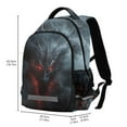 thumbnail image 3 of ALAZA Cool Dragon Backpack Elementary School Bag Bookbag Travel Rucksack, 3 of 7