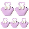 thumbnail image 2 of CSChome Gift Bag 5Pcs Convenient Colorful Mini Handbag Faux Leather Gift Bag for Parties Weddings Decoration, 2 of 7