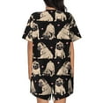 thumbnail image 3 of Kdxio French Bulldog Print Pajamas Sets for Women Short-Sleeved Pjs with Lounge Shorts Two Piece Sleepwear S-4XL, 3 of 9