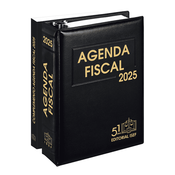 Libro Agenda Fiscal Y Complemento 2025 Tapa Dura Acolchado, Autor No Aplica, Editorial Ediciones Fiscales Isef