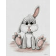 thumbnail image 2 of Bawden, Angela 26x32 White Modern Wood Framed Museum Art Print Titled - Flopsy the Sleepy Baby Bunny, 2 of 4