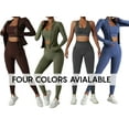 thumbnail image 5 of Women's Gym Wear Workout Suit Set, Athletic Sports Sweatsuit Tracksuit 2 Pcs, 5 of 5