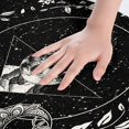 Boho Galaxy Bathroom Rug Mat,18"x30" Sun and Moon Plush Bathroom Decor