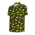 thumbnail image 2 of Balery Cute Dinosaurs (2) Printed Men’s Short Sleeve Polo Shirt, Midweight Men's Shirt,Golf Polo shirts -Small, 2 of 9