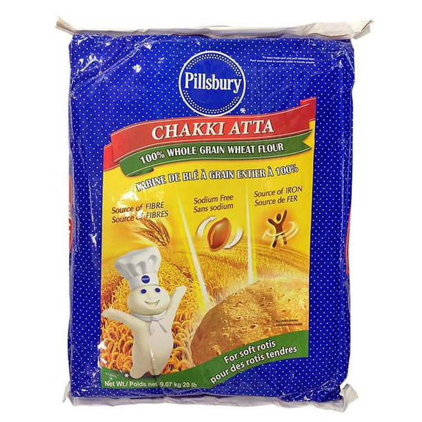 Farine de blé à grain entier « Chakki Atta » de Pillsbury 9,07 kg