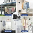 thumbnail image 7 of LZLINGMEI Retractable Clothesline Indoor, Non-Sagging Clothes Line Retracting Outdoors,15.6Ft Heavy Duty Clothes Drying Laundry Line, Wall Mounted Clothesline, 7 of 7