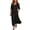 A-Black, variant on MaFYtyTPR Women's Collared Maxi Dress Button Down 3/4 Sleeve Relaxed Fit Shirt Dress with Pockets for Daily Wear A-Black L