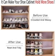 thumbnail image 2 of Shoe Slots Organizer 4 Pack, Double Layer Stack Shoe 50% Space-Saving Storage Shoe Rack, 2 of 4