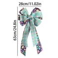 thumbnail image 3 of JHEHF Happy Easter Large Wreath Bows 24.8*11 Inch Easter Egg Wired Ribbon Bow Ornament for Wreath Kitchen Cabinet Door Wall Indoor Outdoor Decoration, 3 of 8