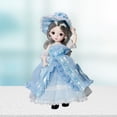 thumbnail image 4 of Muñeca de niña de 30 cm, muñeca articulada, muñeca princesa, muñeca de maquillaje para adultos, adolescentes, niños, regalos de cumpleaños Azul, 4 of 8