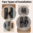 thumbnail image 3 of unique Flip Sliding Barn Door Lock, 90/180 Degree Sliding Door Lock Latch and latches, 3 of 5