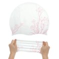 thumbnail image 5 of Unique Bargains 1 Pc Silicone Waterproof Lotus Print Swim Cap Pink White, 5 of 5