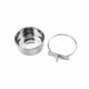 thumbnail image 1 of Cuenco colgante para comida de pájaros, comedero de agua de acero inoxidable, para periquitos, comedero para jaulas de pájaros, accesorio para animales pequeños, pinzones, conure (un cuenco pequeño pa, 1 of 5