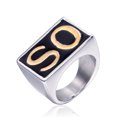 thumbnail image 1 of Anillo de acero de titanio exagerado japonés y coreano con personalidad de moda retro punk para hombres coreanos con calavera dominante, 1 of 6