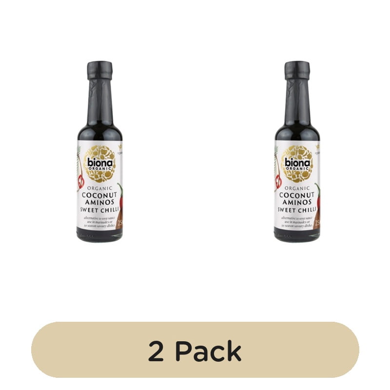 Biona Organic Coconut Aminos Sweet Chilli 250ml, British Import (Pack of 2)