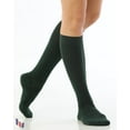thumbnail image 4 of Hugh Ugoli Women's Rayon Derived from Bamboo Knee High Socks | Comfort Seam Long Dress Socks, Soft & Lightweight | 4 Pairs, Dark Forest Green, Shoe Size: 5-8, 4 of 6